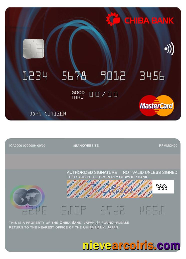 Japan Chiba Bank mastercard